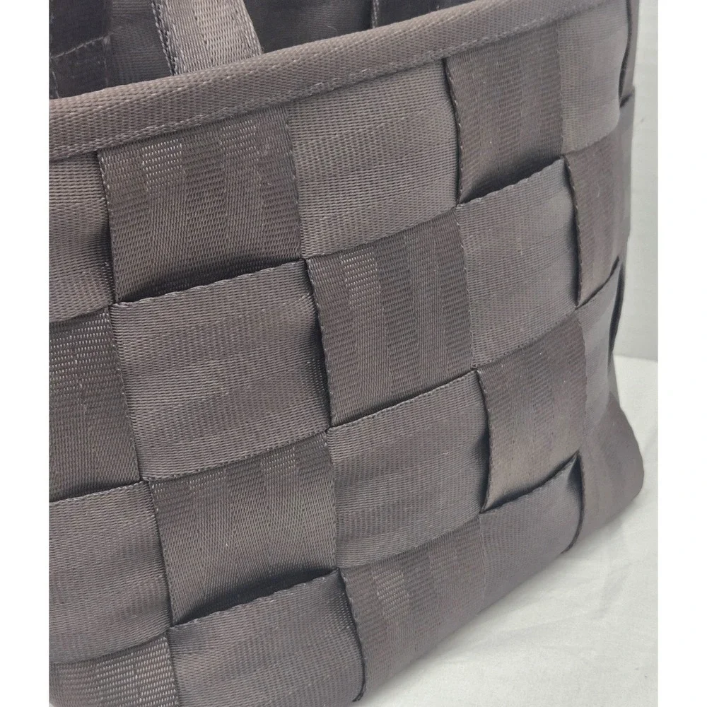Harveys Original Seatbelt Bag Classic Woven Medium Tote Espresso Choc Brown